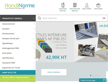 Tablet Screenshot of handinorme.com